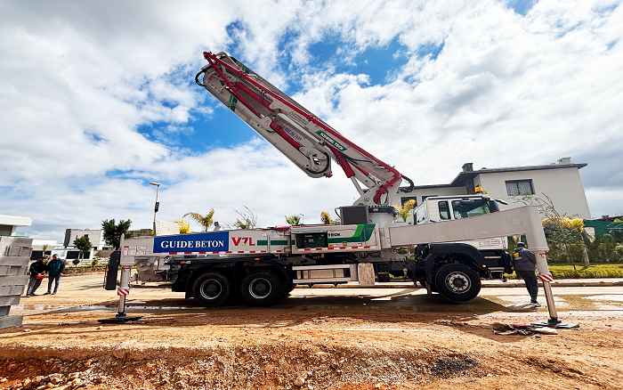 卓越性能|yl23455永利XS43泵车助建摩洛哥！