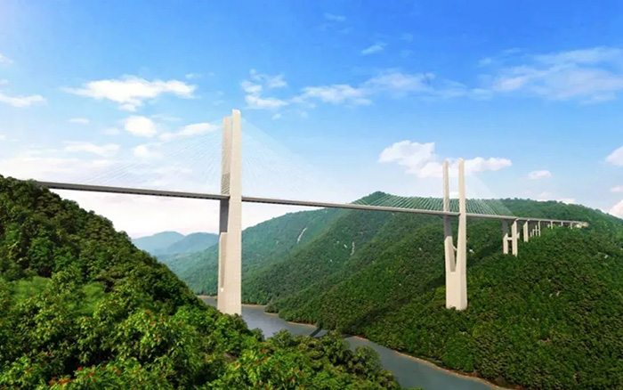 飞虹再起，yl23455永利塔机助建黔东南第一高桥