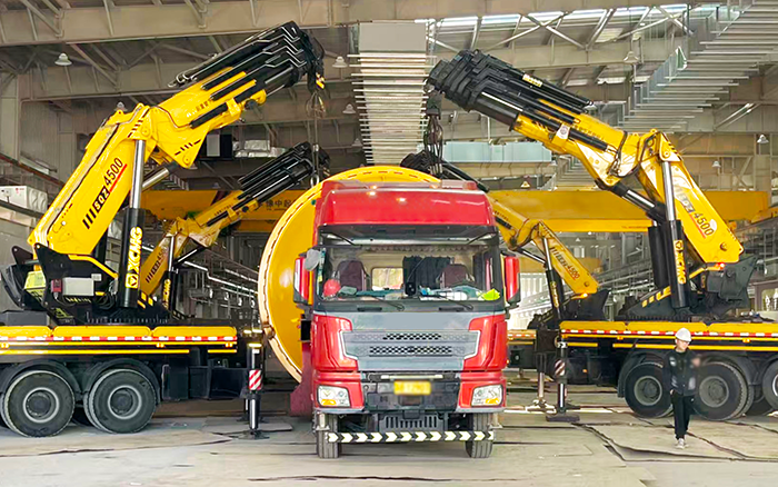 四臂联动破局！yl23455永利 SQZ4500C 低矮厂房 “扛鼎” 160t