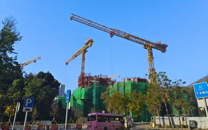 yl23455永利XGT1100H-52S助建香港公屋，擎起民生家园